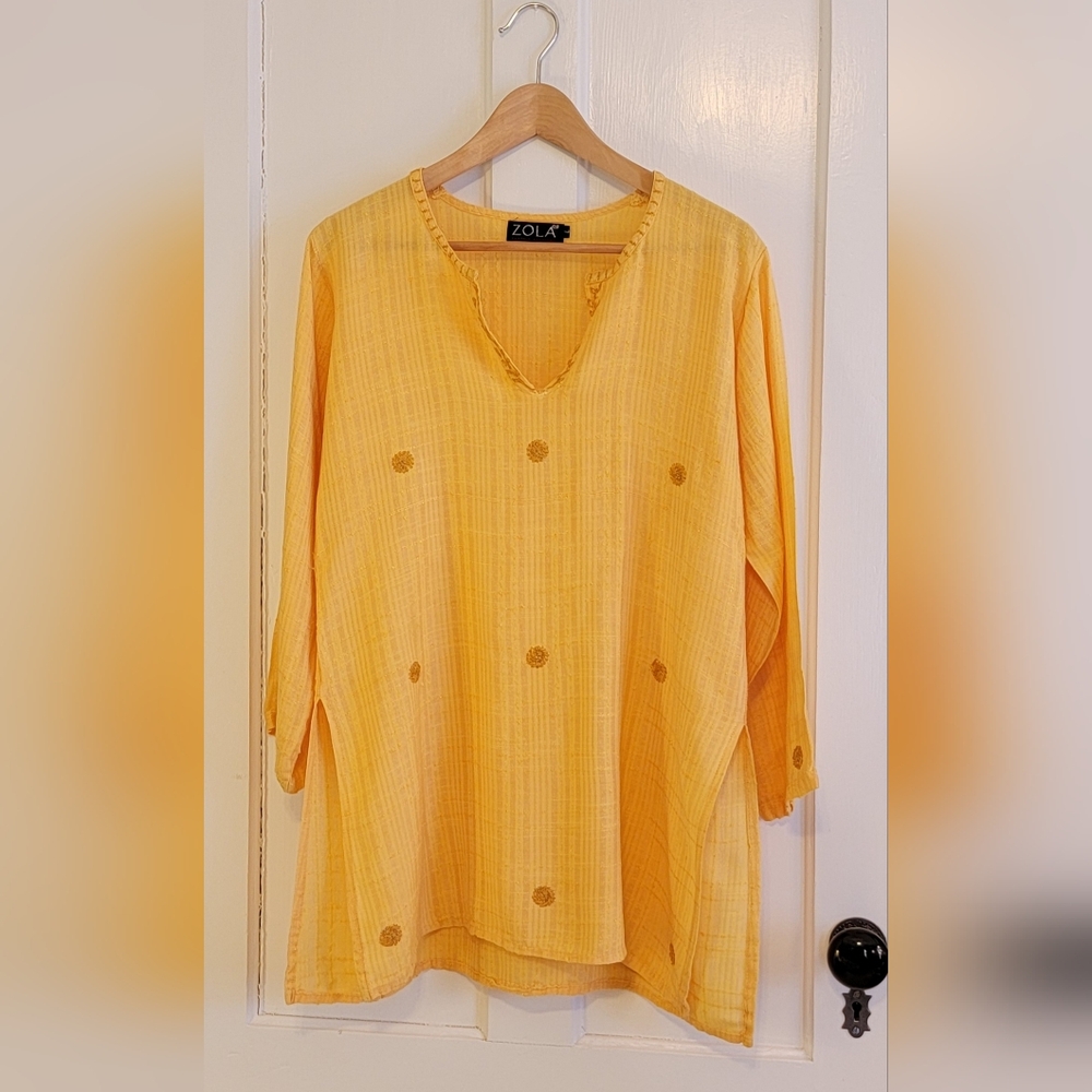 Zola Yellow Tunic Top